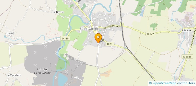 localisation de l'entreprise MONSIEUR TERRY JEANNE  SAINT-VARENT