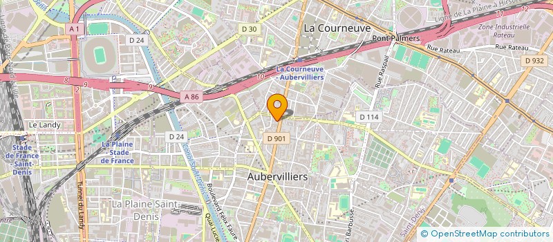 localisation de l'entreprise MONSIEUR TERRY OBERTAN  AUBERVILLIERS