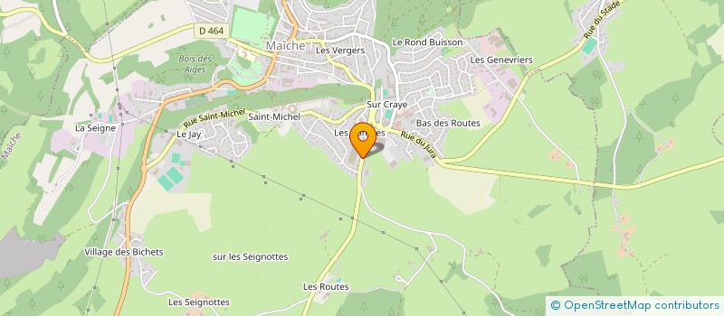 localisation de l'entreprise MONSIEUR TERRY PERRENOUD  MAICHE