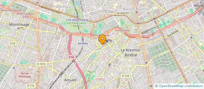 localisation de l'entreprise MONSIEUR TERYK BELLAHSENE à GENTILLY