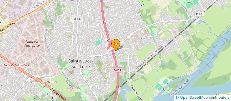 localisation de l'entreprise MONSIEUR TESFALDET KIDANE  SAINTE-LUCE-SUR-LOIRE