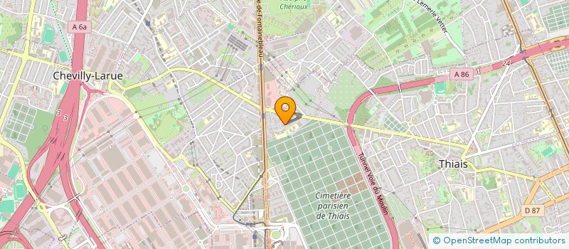 localisation de l'entreprise MONSIEUR TESFALEM TEWELDE  THIAIS