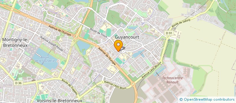 localisation de l'entreprise MONSIEUR TETE MADJE GBIKPI  GUYANCOURT