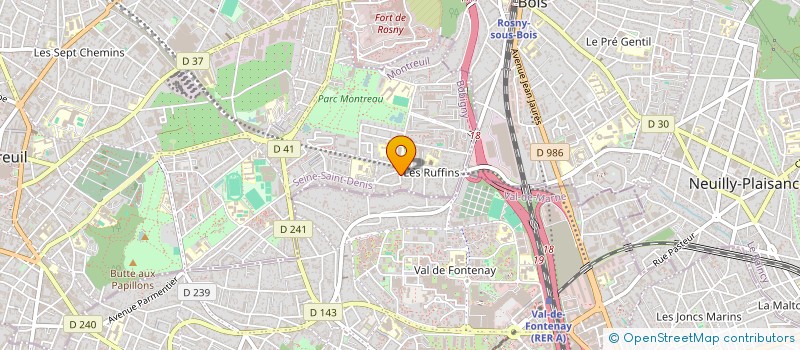 localisation de l'entreprise MONSIEUR TEUINATUA TAPUTUARAI à MONTREUIL