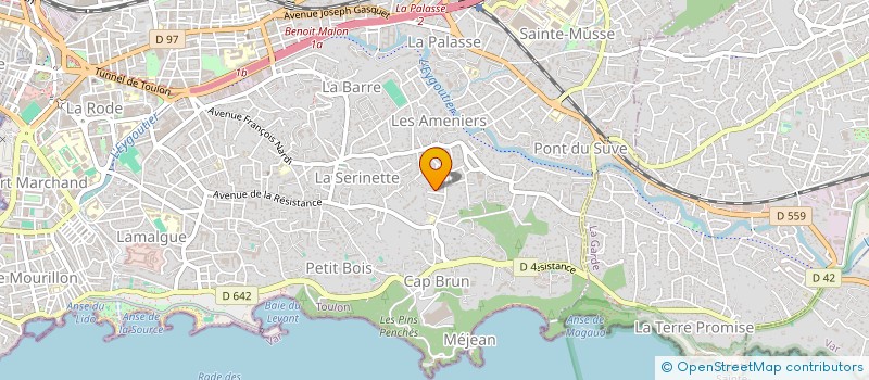 localisation de l'entreprise MONSIEUR TEVA TEANOMAUI  TOULON