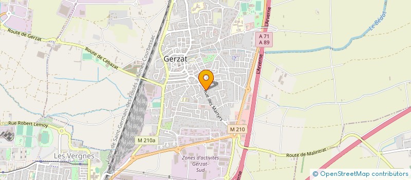 localisation de l'entreprise MONSIEUR TEVRAT MUCAIT YILMAZ  GERZAT