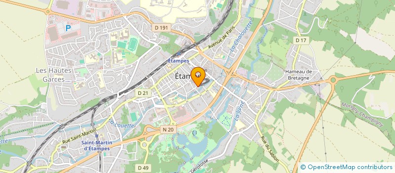 localisation de l'entreprise MONSIEUR TEWFIK BIBI  ETAMPES