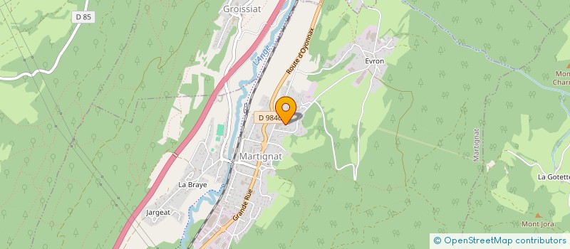 localisation de l'entreprise MONSIEUR TEWFIK BORSLA  MARTIGNAT