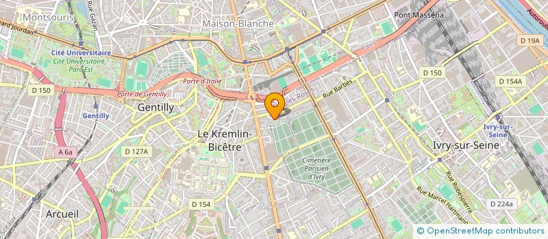 localisation de l'entreprise MONSIEUR TEWFIK MAZOUZI  LE KREMLIN-BICETRE