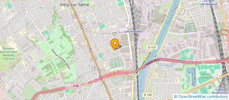 localisation de l'entreprise MONSIEUR TEWFIK TOUBA  VITRY-SUR-SEINE