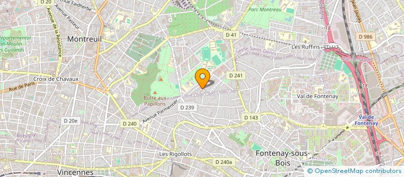 localisation de l'entreprise MONSIEUR TEYMOUR BENACHENHOU  MONTREUIL
