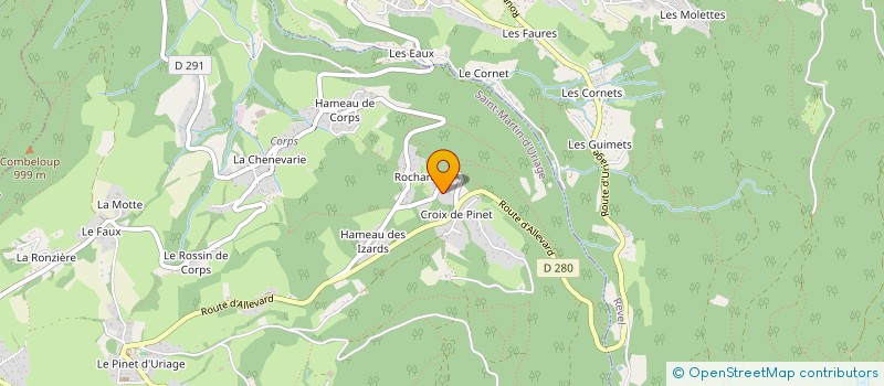 localisation de l'entreprise MONSIEUR THADDEE ALLIZON à SAINT MARTIN D'URIAGE