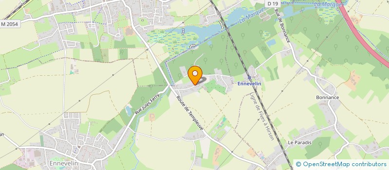 localisation de l'entreprise MONSIEUR THADDEE DUMOULIN  ENNEVELIN