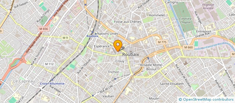 localisation de l'entreprise MONSIEUR THADE WOLOWIEC à ROUBAIX