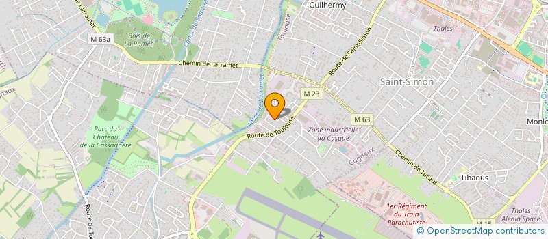 localisation de l'entreprise MONSIEUR THADEE DIONSO  CUGNAUX