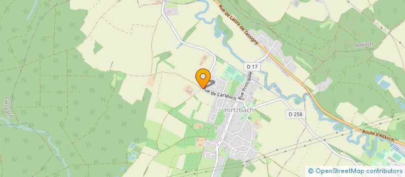 localisation de l'entreprise MONSIEUR THAER KARKOUKLI  HIRTZBACH