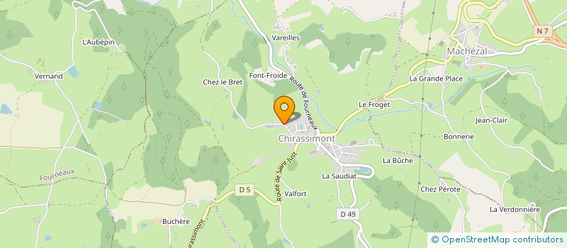 localisation de l'entreprise MONSIEUR THAI WILSON  CHIRASSIMONT