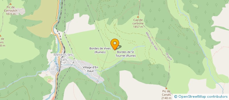 localisation de l'entreprise MONSIEUR THAIS LEROY à MERENS-LES-VALS