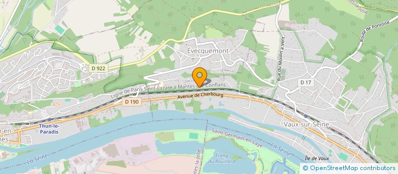 localisation de l'entreprise MONSIEUR THAIVIN JOUSSELIN  VAUX-SUR-SEINE