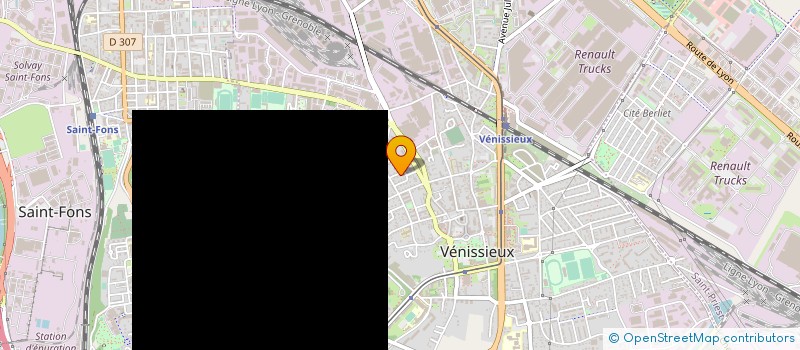 localisation de l'entreprise MONSIEUR THAMER AOUN  VENISSIEUX