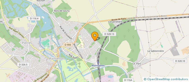 localisation de l'entreprise MONSIEUR THAMER JAAOUENE à MAINTENON