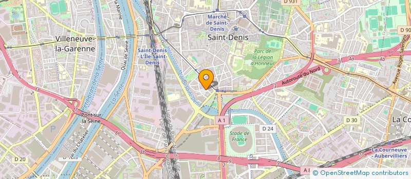 localisation de l'entreprise MONSIEUR THAMEUR BARKALLAH  SAINT-DENIS