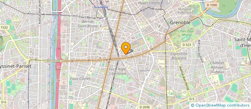 localisation de l'entreprise MONSIEUR THAMEUR FREDJ  GRENOBLE