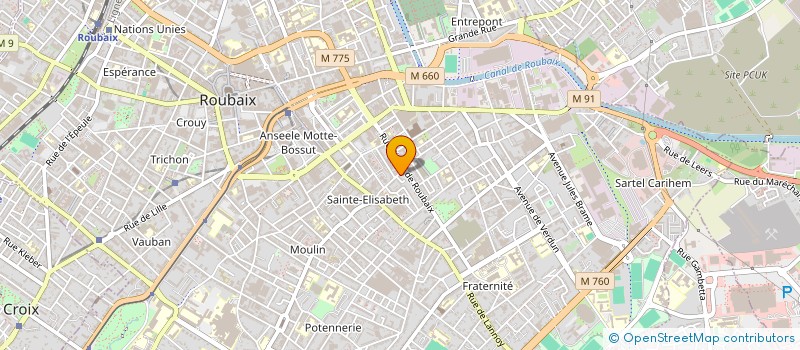 localisation de l'entreprise MONSIEUR THAMEUR GOMRES  ROUBAIX