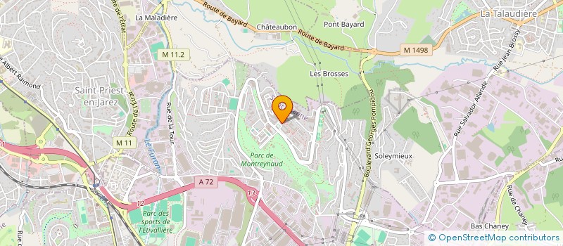 localisation de l'entreprise MONSIEUR THAMI BARGACH  SAINT-ETIENNE