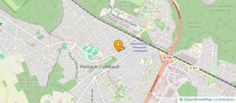 localisation de l'entreprise MONSIEUR THANH DUONG à PONTAULT-COMBAULT