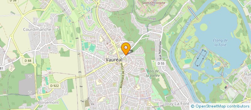 localisation de l'entreprise MONSIEUR THANH-LAM VU  VAUREAL