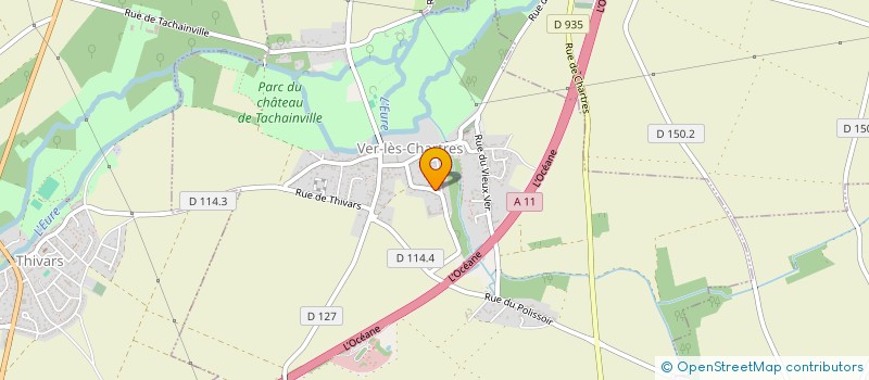 localisation de l'entreprise MONSIEUR THANH VO à VER-LES-CHARTRES