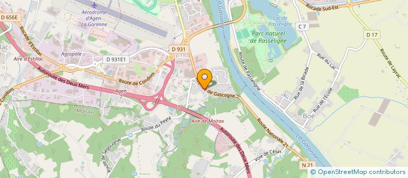 localisation de l'entreprise MONSIEUR THANY AHMED  LE PASSAGE