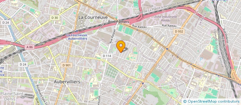 localisation de l'entreprise MONSIEUR THASITHARAN THANGARASA  AUBERVILLIERS