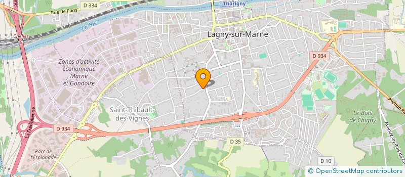 localisation de l'entreprise MONSIEUR THEA SOM  LAGNY-SUR-MARNE