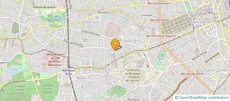 localisation de l'entreprise MONSIEUR THEAU BELISLE FABRE  BORDEAUX