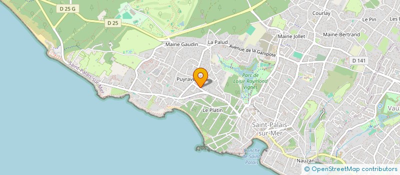 localisation de l'entreprise MONSIEUR THEAU CHEREL  SAINT-PALAIS-SUR-MER