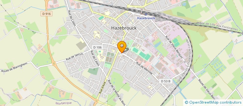 localisation de l'entreprise MONSIEUR THEAU DIOURIS à HAZEBROUCK
