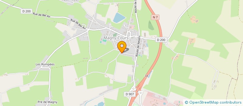 localisation de l'entreprise MONSIEUR THEAU HEULOT  MAGNY-COURS