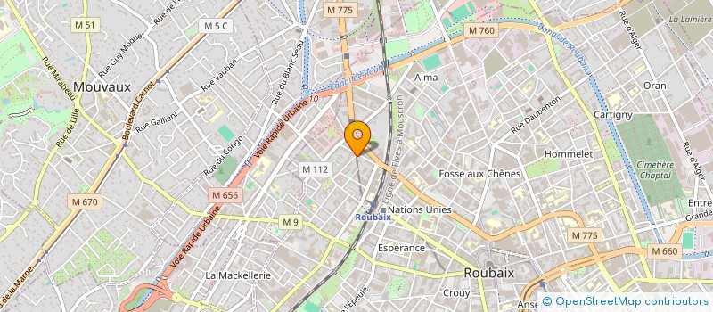 localisation de l'entreprise MONSIEUR THEAU POTTIE  ROUBAIX