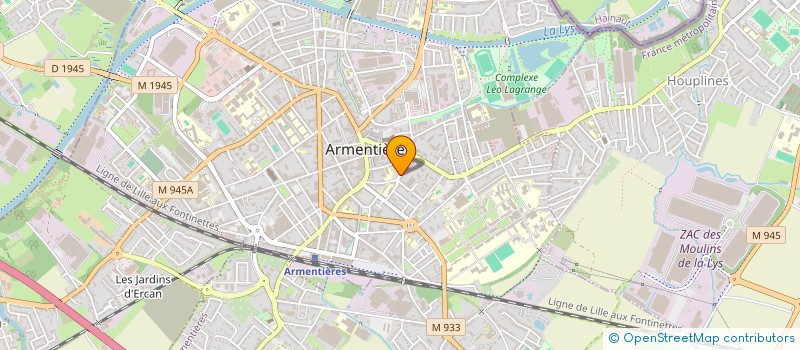 localisation de l'entreprise MONSIEUR THEAU PROCUREUR  ARMENTIERES