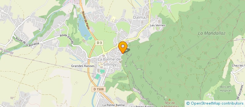 localisation de l'entreprise MONSIEUR THEAU ZUCCHETTI MARTIN  LA BALME-DE-SILLINGY