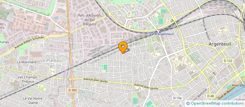 localisation de l'entreprise MONSIEUR THEIVATHAN THEVARAJ  ARGENTEUIL