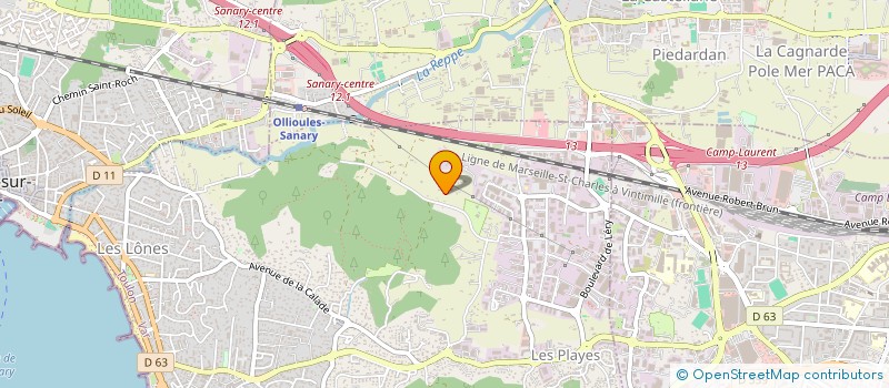 localisation de l'entreprise MONSIEUR THEMISTOKLIS KATIFORIS à SIX-FOURS-LES-PLAGES