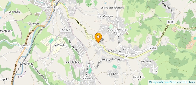localisation de l'entreprise MONSIEUR THEO ACARIE à SOURCIEUX-LES-MINES