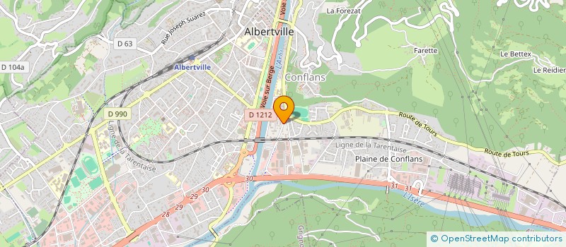 localisation de l'entreprise MONSIEUR THEO ANTUNES  ALBERTVILLE