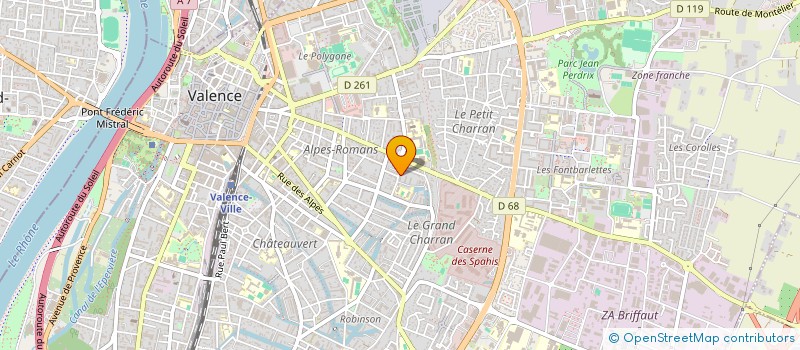 localisation de l'entreprise MONSIEUR THEO AUBRY à VALENCE