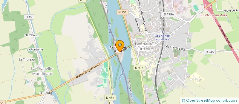 localisation de l'entreprise MONSIEUR THEO AZZARO  LA CHARITE-SUR-LOIRE