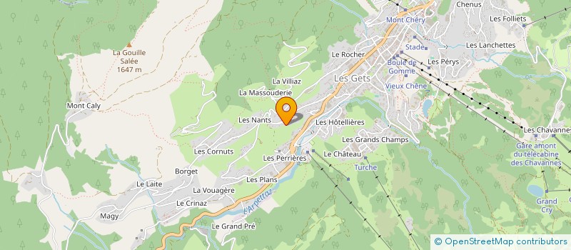 localisation de l'entreprise MONSIEUR THEO BATY  LES GETS