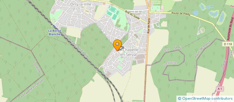 localisation de l'entreprise MONSIEUR THEO BAURY  LA CHAPELLE-EN-SERVAL